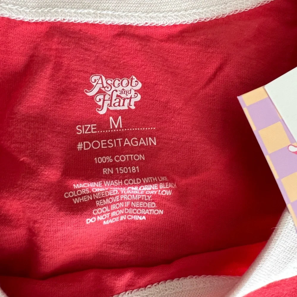 Ascot and hart retro Santa Cruz T-shirt Sz Med - Picture 2 of 3